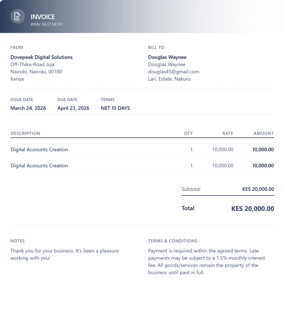 Modern Invoice