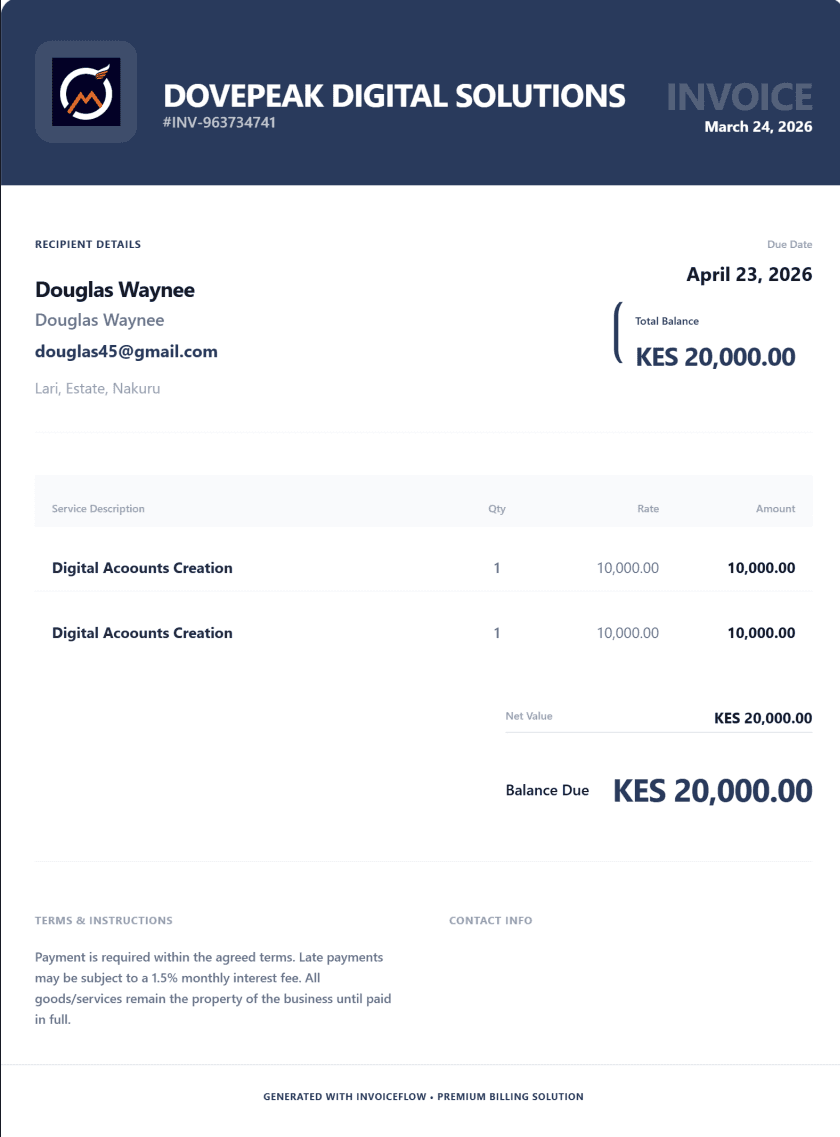 Corporate Invoice